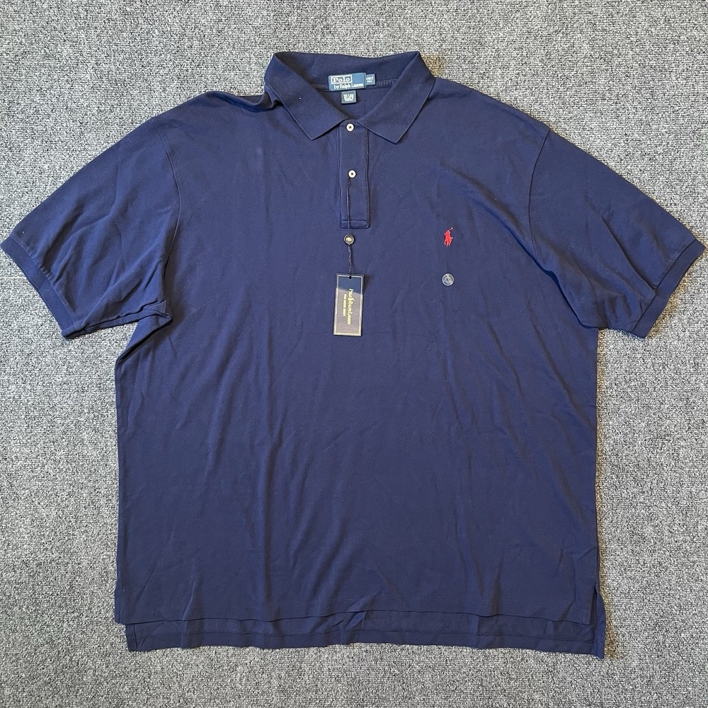Polo Ralph Lauren Men's 4XLT Polo Short Sleeve Navy NWT